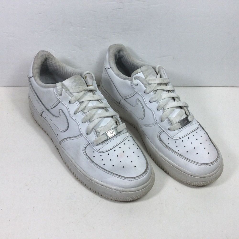 Nike Air Force 1 Sneakers Men‎ Boys Size 7Y 314192-117 Triple White Casual Shoes